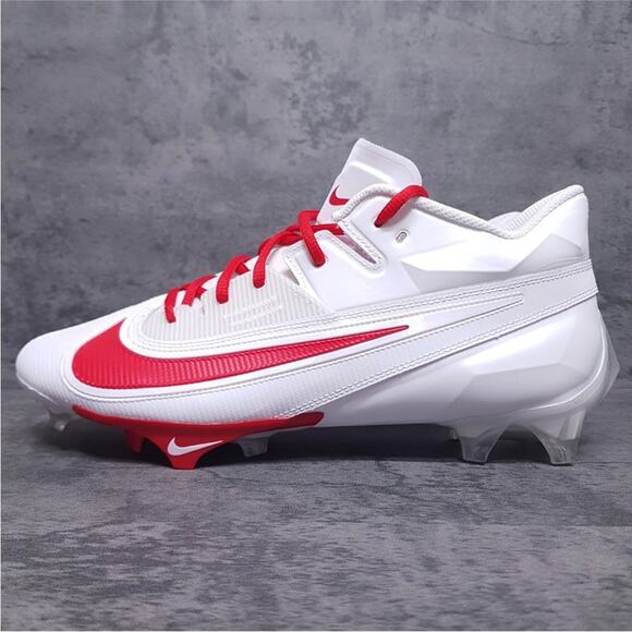 NIKE Vapor Edge Elite 360 2 TB Football Cleats Mens 14 White Red FD5713-106 - Picture 1 of 4